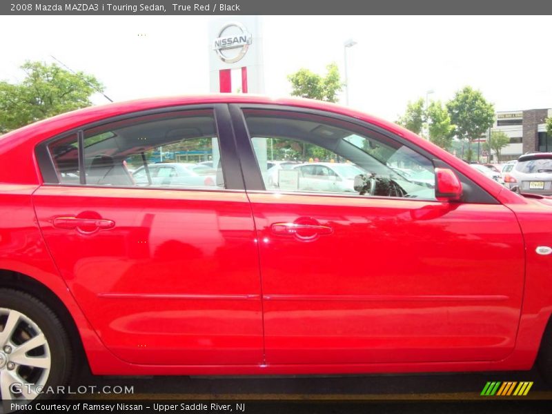 True Red / Black 2008 Mazda MAZDA3 i Touring Sedan