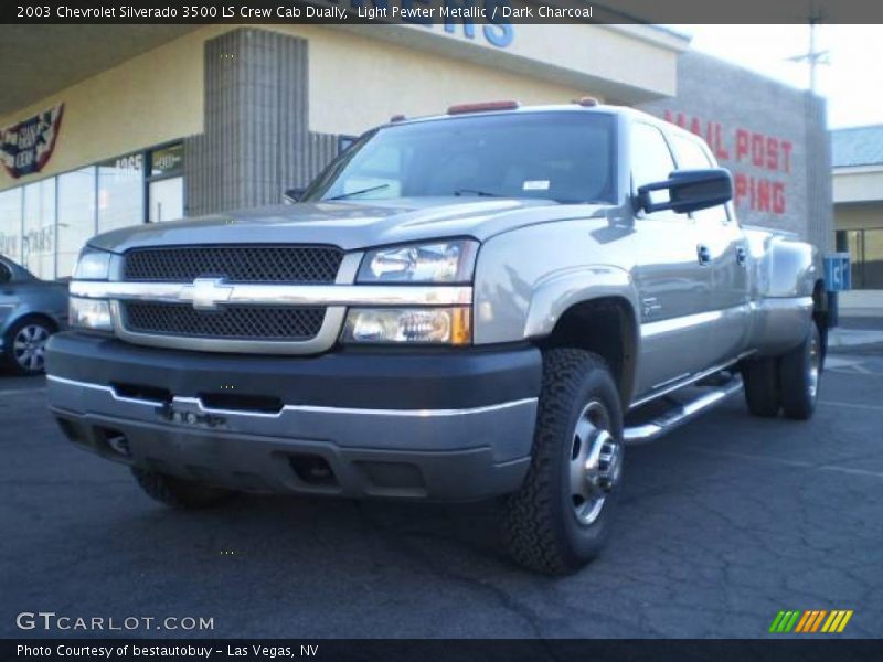 Light Pewter Metallic / Dark Charcoal 2003 Chevrolet Silverado 3500 LS Crew Cab Dually