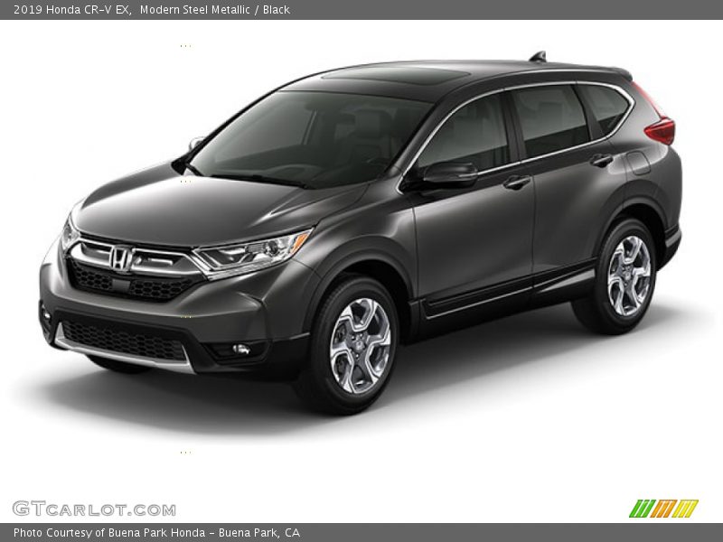 Modern Steel Metallic / Black 2019 Honda CR-V EX