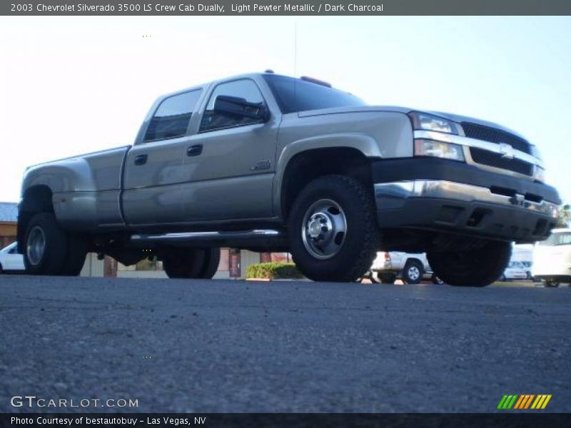 Light Pewter Metallic / Dark Charcoal 2003 Chevrolet Silverado 3500 LS Crew Cab Dually