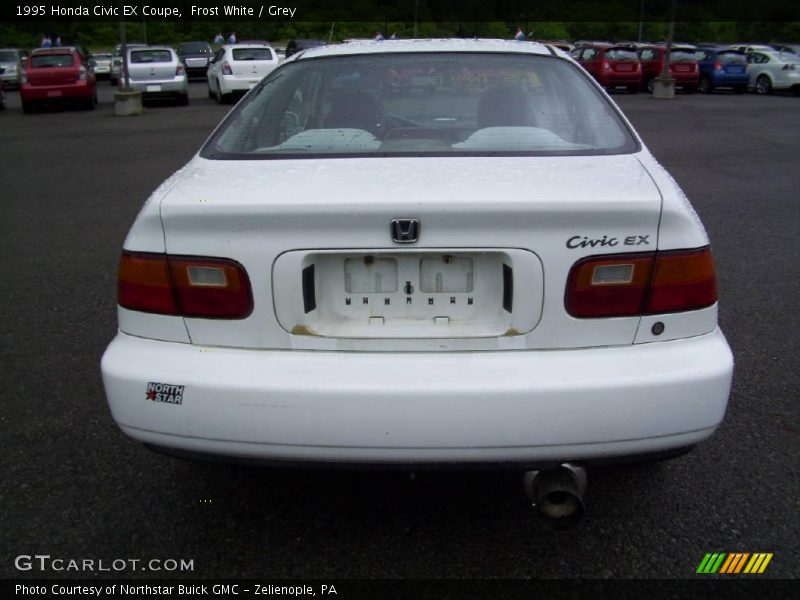 Frost White / Grey 1995 Honda Civic EX Coupe