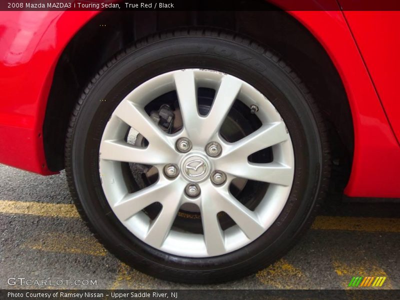 True Red / Black 2008 Mazda MAZDA3 i Touring Sedan