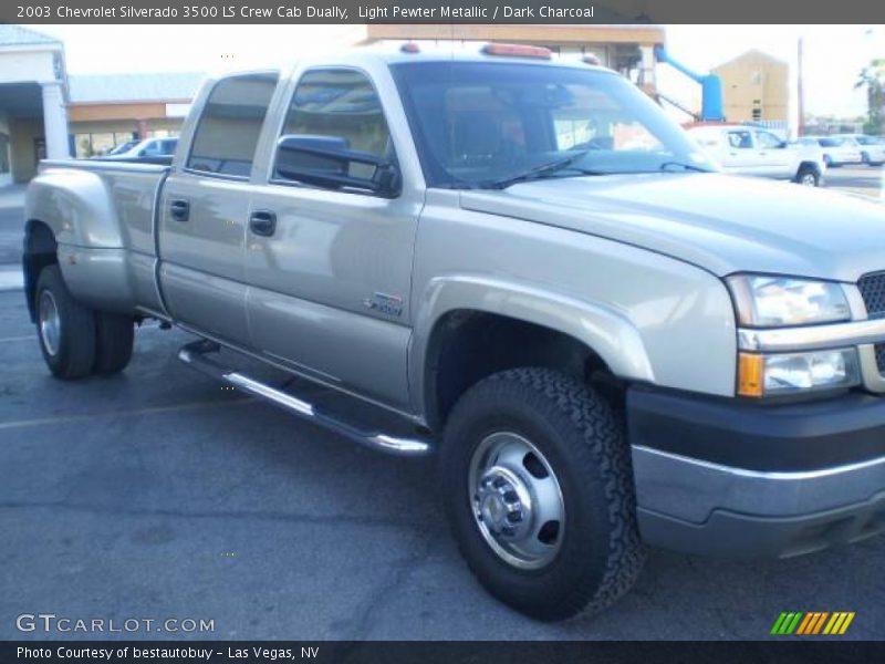 Light Pewter Metallic / Dark Charcoal 2003 Chevrolet Silverado 3500 LS Crew Cab Dually