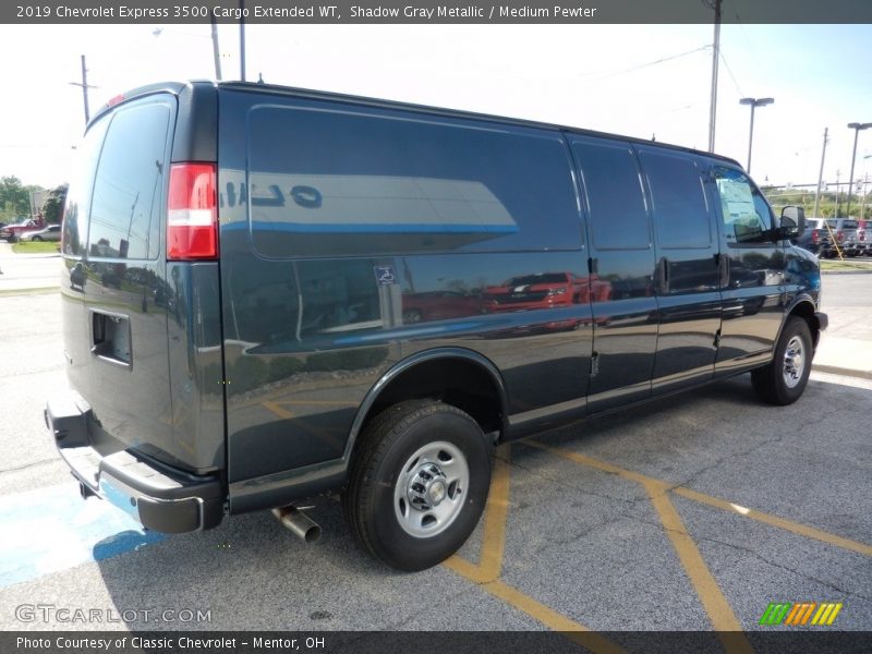 Shadow Gray Metallic / Medium Pewter 2019 Chevrolet Express 3500 Cargo Extended WT