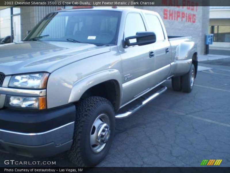 Light Pewter Metallic / Dark Charcoal 2003 Chevrolet Silverado 3500 LS Crew Cab Dually