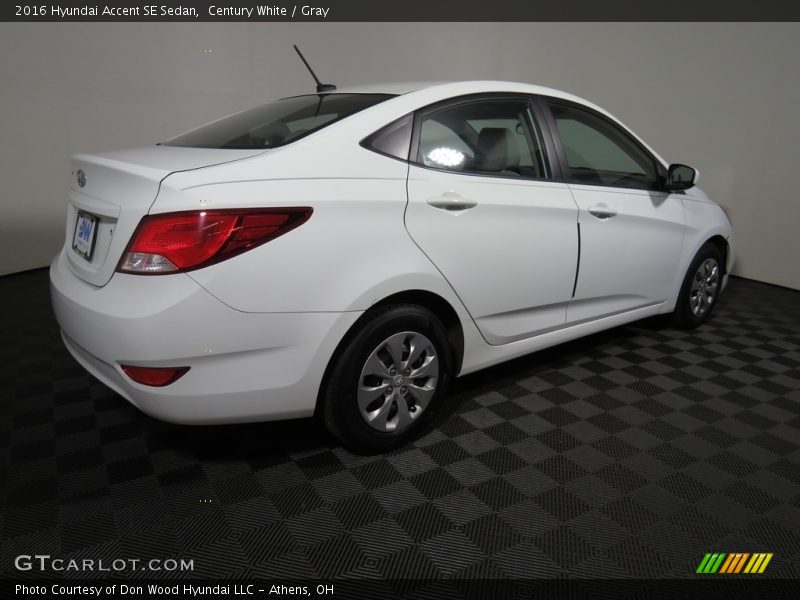 Century White / Gray 2016 Hyundai Accent SE Sedan