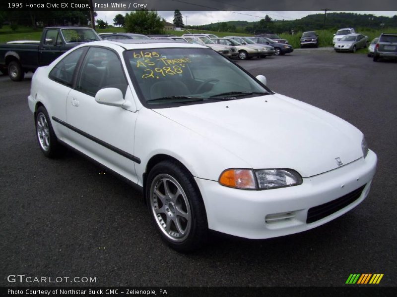 Frost White / Grey 1995 Honda Civic EX Coupe