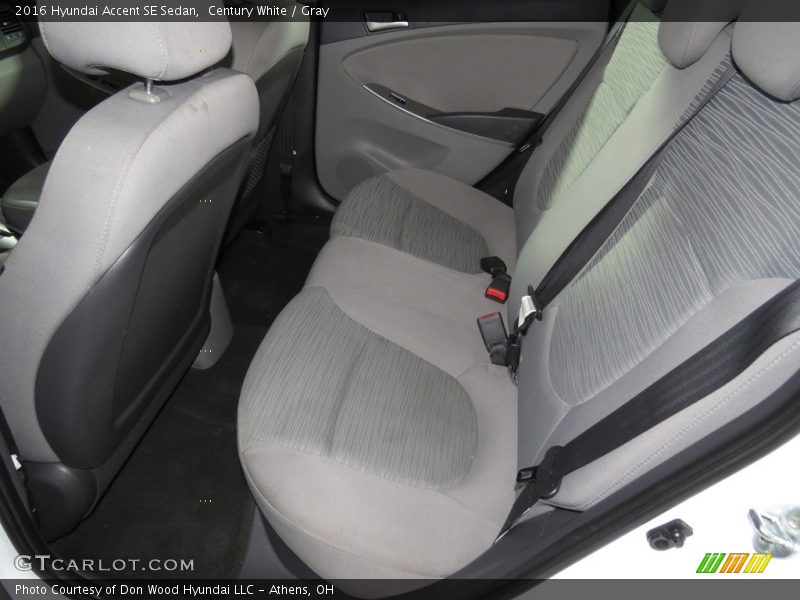 Century White / Gray 2016 Hyundai Accent SE Sedan