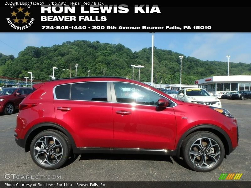 Hyper Red / Black 2020 Kia Sportage SX Turbo AWD