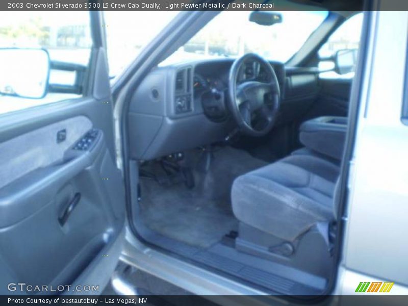 Light Pewter Metallic / Dark Charcoal 2003 Chevrolet Silverado 3500 LS Crew Cab Dually