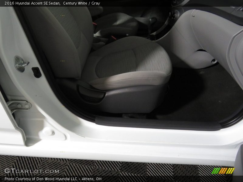 Century White / Gray 2016 Hyundai Accent SE Sedan