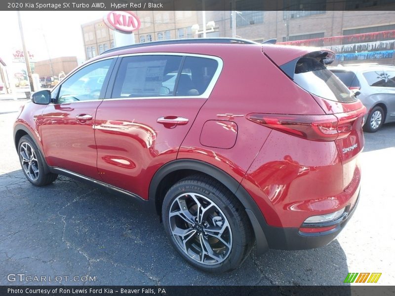 Hyper Red / Black 2020 Kia Sportage SX Turbo AWD