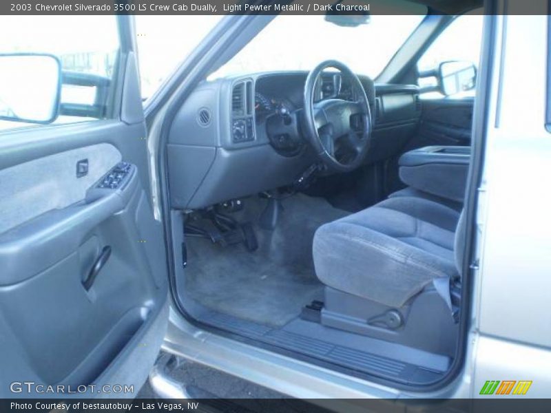 Light Pewter Metallic / Dark Charcoal 2003 Chevrolet Silverado 3500 LS Crew Cab Dually