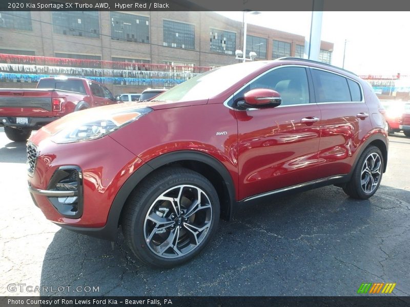 Hyper Red / Black 2020 Kia Sportage SX Turbo AWD