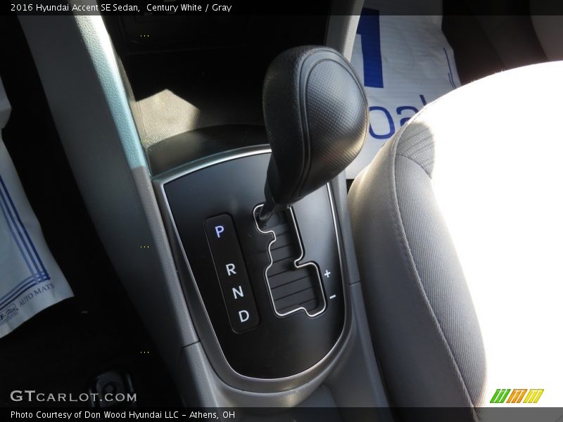 Century White / Gray 2016 Hyundai Accent SE Sedan