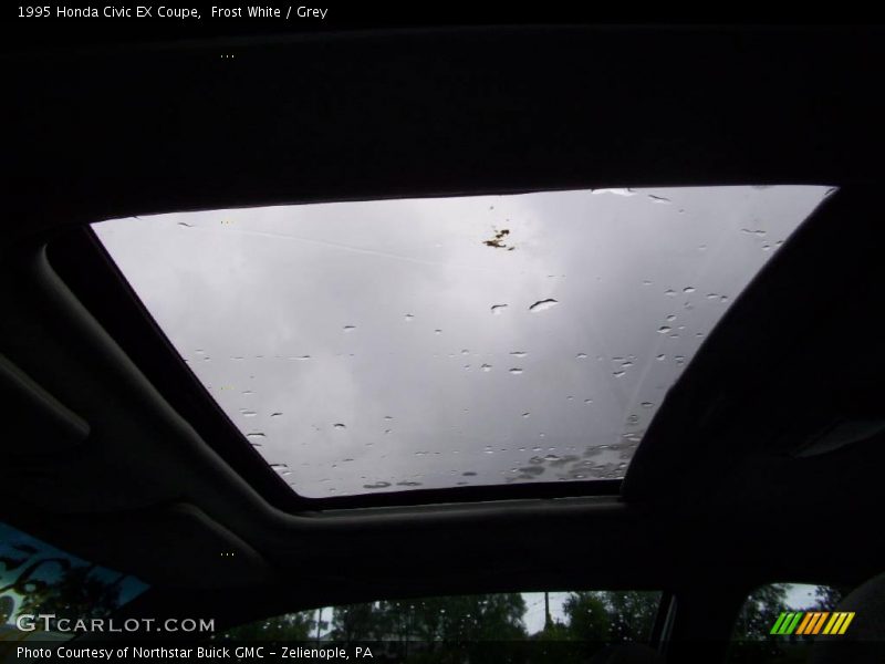 Frost White / Grey 1995 Honda Civic EX Coupe