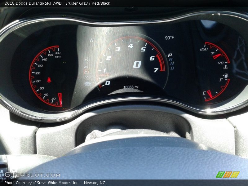 Bruiser Gray / Red/Black 2018 Dodge Durango SRT AWD