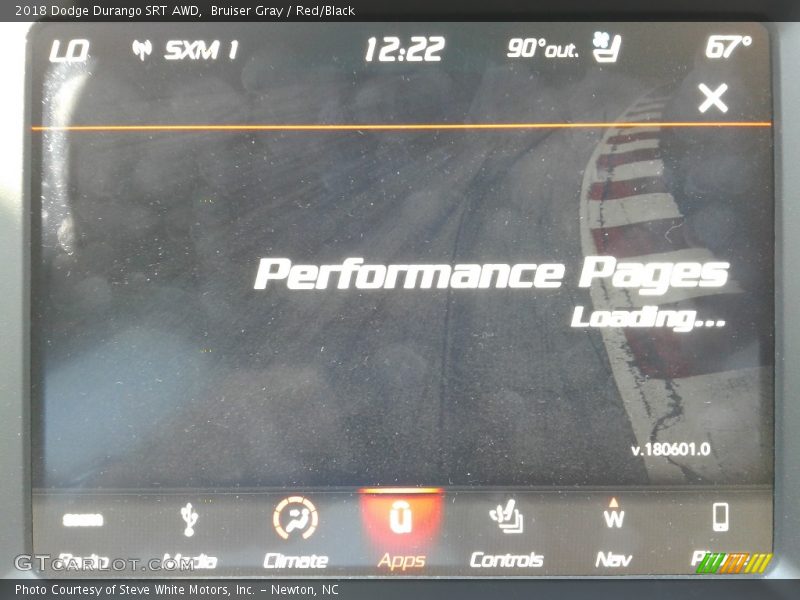 Bruiser Gray / Red/Black 2018 Dodge Durango SRT AWD