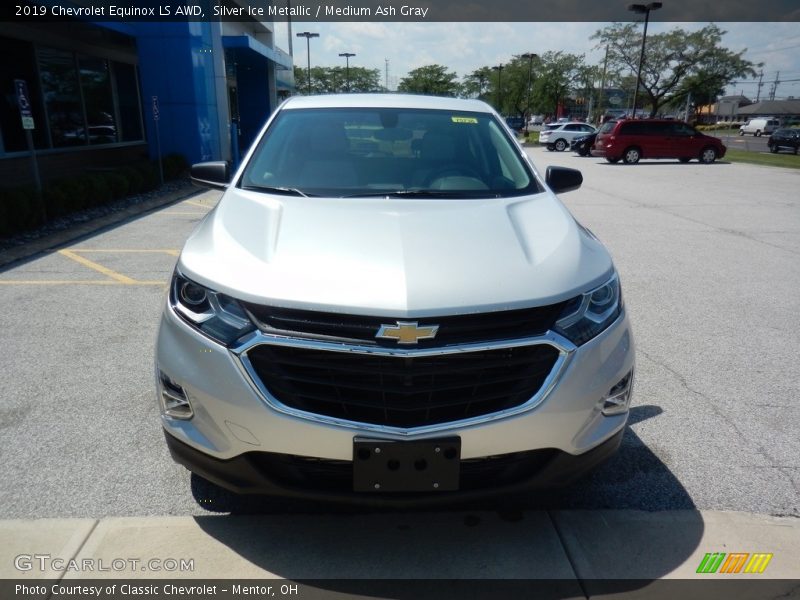 Silver Ice Metallic / Medium Ash Gray 2019 Chevrolet Equinox LS AWD