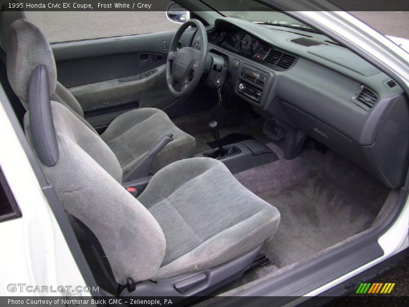 Frost White / Grey 1995 Honda Civic EX Coupe