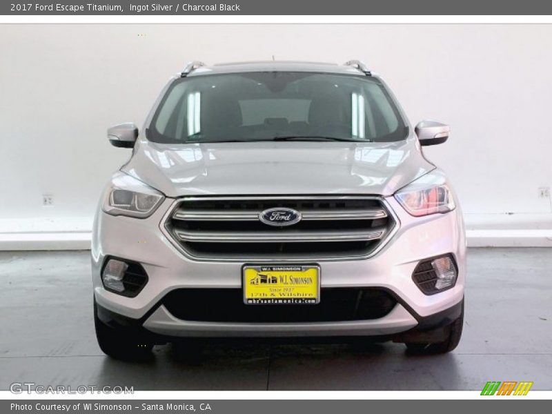 Ingot Silver / Charcoal Black 2017 Ford Escape Titanium