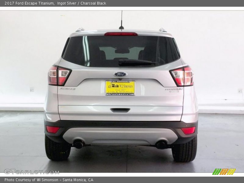 Ingot Silver / Charcoal Black 2017 Ford Escape Titanium