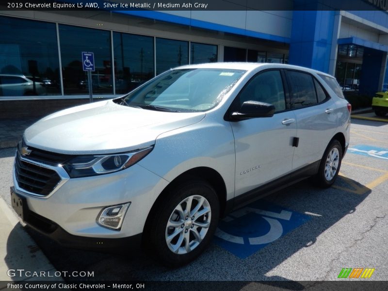 Silver Ice Metallic / Medium Ash Gray 2019 Chevrolet Equinox LS AWD