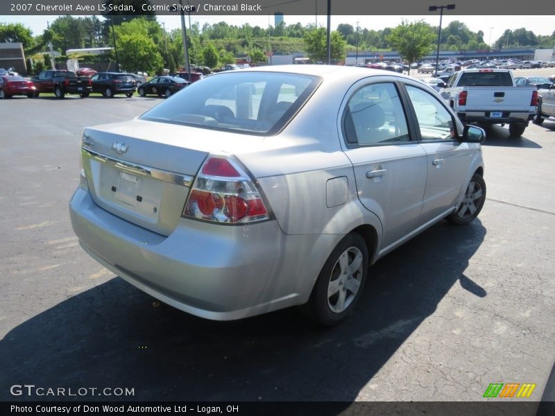 Cosmic Silver / Charcoal Black 2007 Chevrolet Aveo LS Sedan