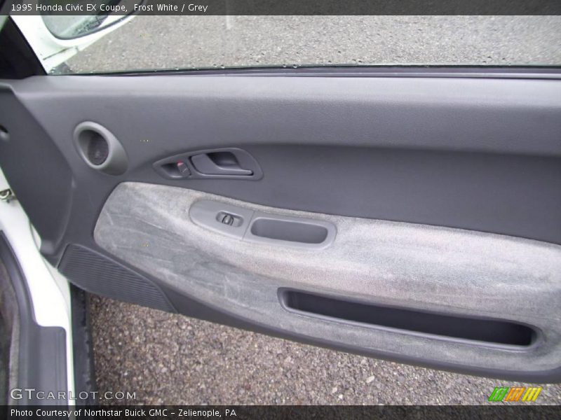 Frost White / Grey 1995 Honda Civic EX Coupe