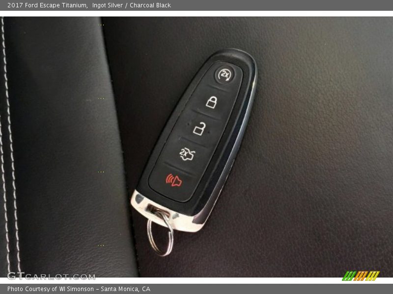 Ingot Silver / Charcoal Black 2017 Ford Escape Titanium