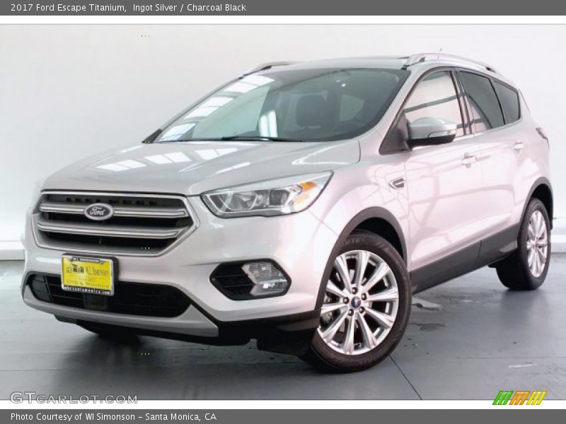 Ingot Silver / Charcoal Black 2017 Ford Escape Titanium