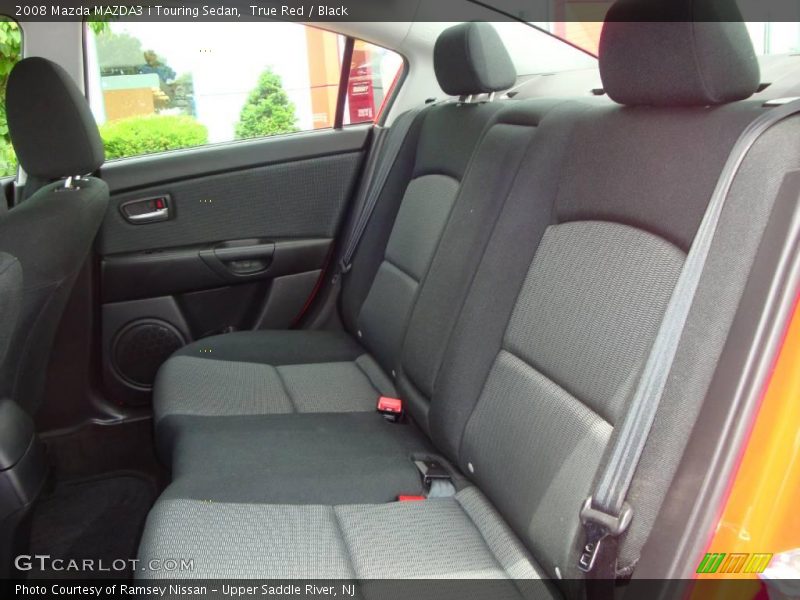 True Red / Black 2008 Mazda MAZDA3 i Touring Sedan