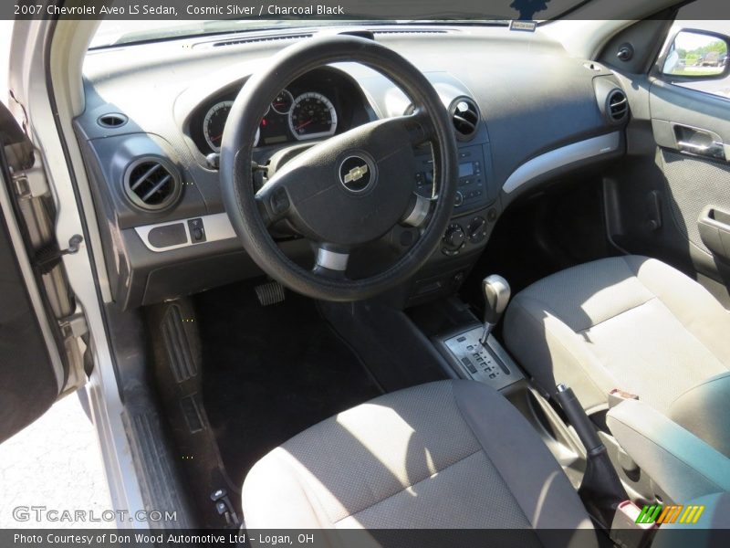 Cosmic Silver / Charcoal Black 2007 Chevrolet Aveo LS Sedan