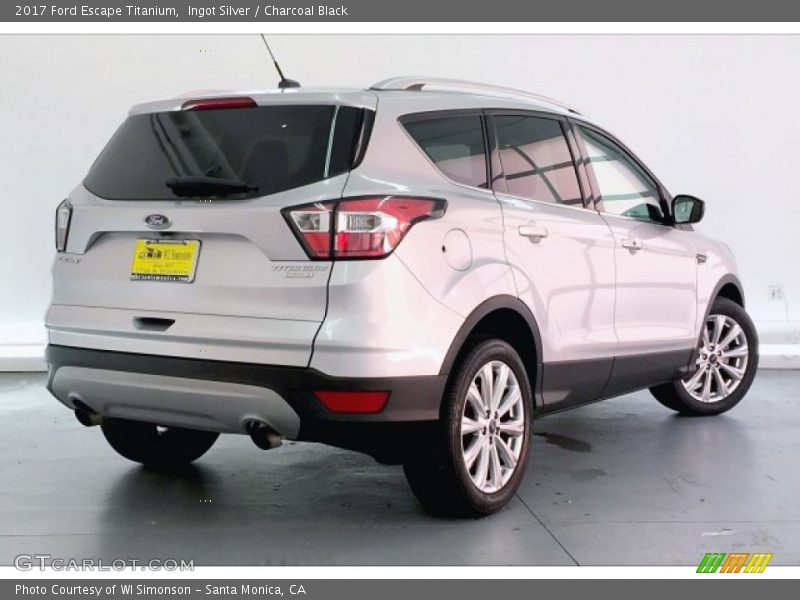 Ingot Silver / Charcoal Black 2017 Ford Escape Titanium