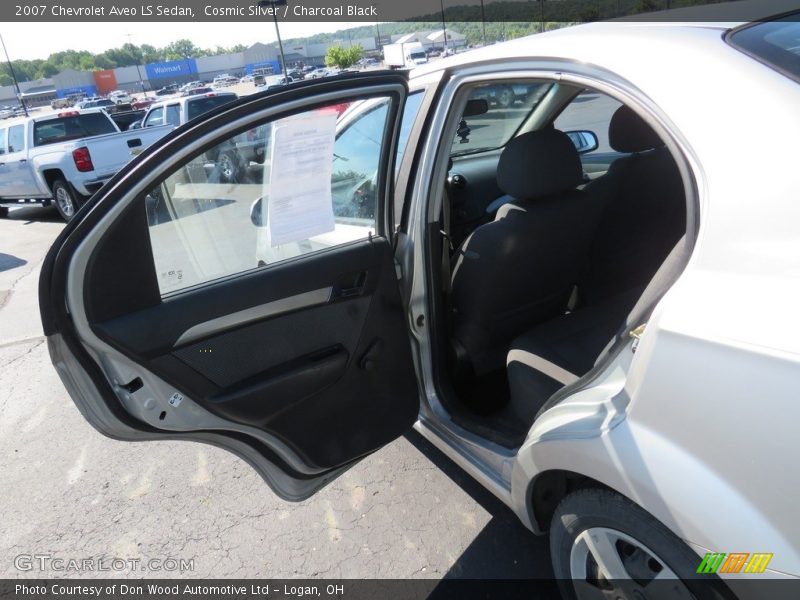 Cosmic Silver / Charcoal Black 2007 Chevrolet Aveo LS Sedan