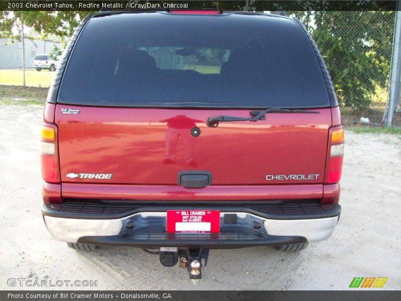 Redfire Metallic / Gray/Dark Charcoal 2003 Chevrolet Tahoe