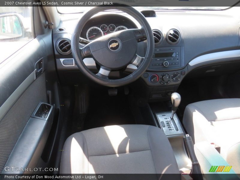 Cosmic Silver / Charcoal Black 2007 Chevrolet Aveo LS Sedan