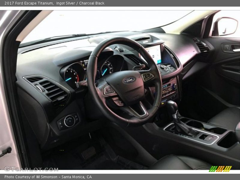 Ingot Silver / Charcoal Black 2017 Ford Escape Titanium