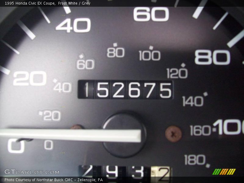 Frost White / Grey 1995 Honda Civic EX Coupe