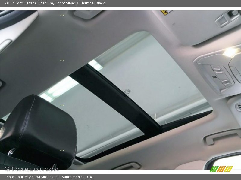 Ingot Silver / Charcoal Black 2017 Ford Escape Titanium