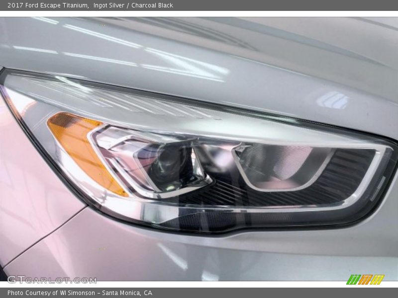 Ingot Silver / Charcoal Black 2017 Ford Escape Titanium