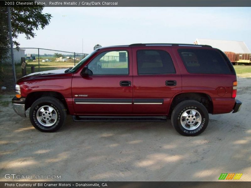 Redfire Metallic / Gray/Dark Charcoal 2003 Chevrolet Tahoe