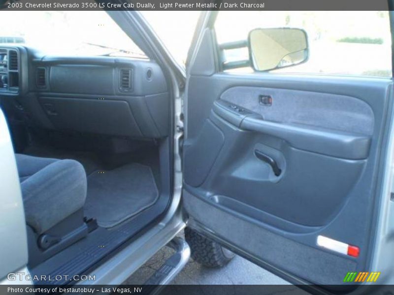 Light Pewter Metallic / Dark Charcoal 2003 Chevrolet Silverado 3500 LS Crew Cab Dually