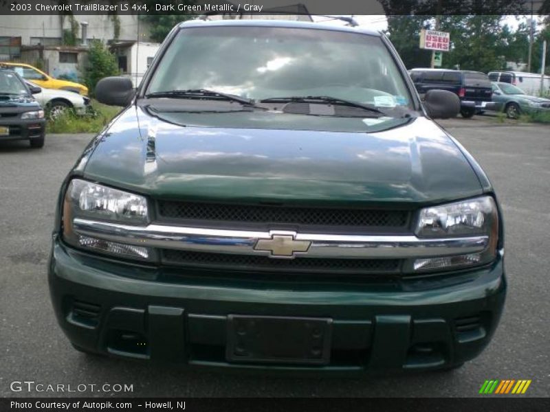Dark Green Metallic / Gray 2003 Chevrolet TrailBlazer LS 4x4