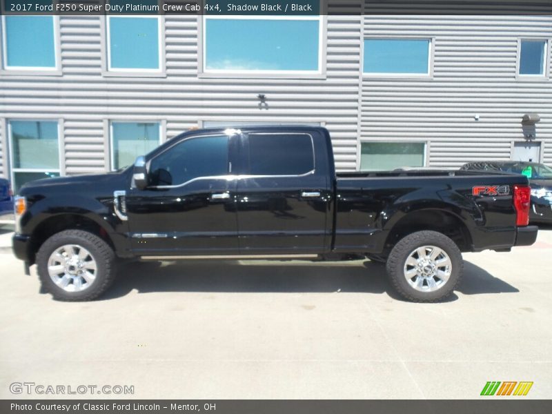 Shadow Black / Black 2017 Ford F250 Super Duty Platinum Crew Cab 4x4