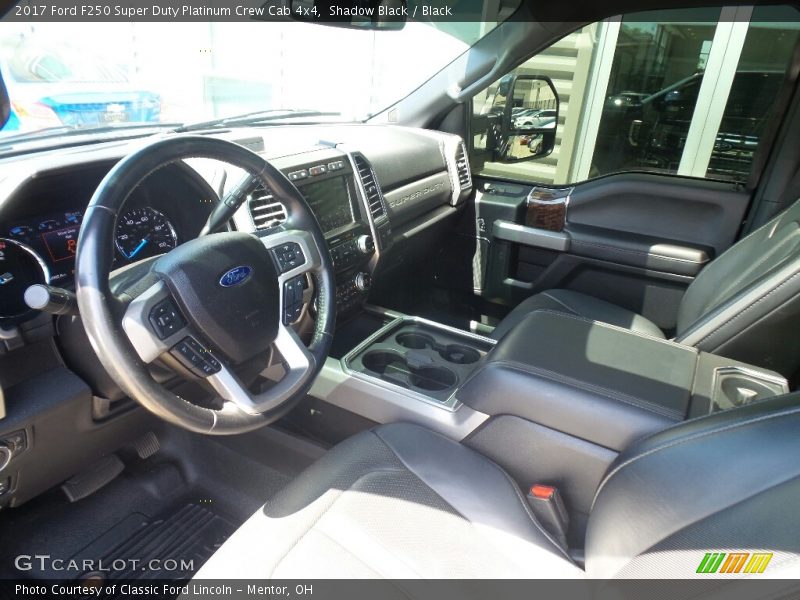 Shadow Black / Black 2017 Ford F250 Super Duty Platinum Crew Cab 4x4