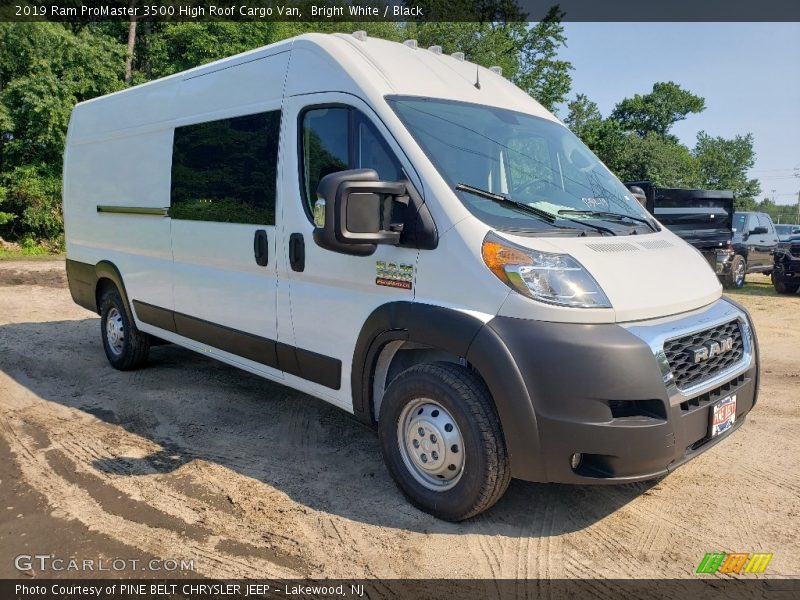 Bright White / Black 2019 Ram ProMaster 3500 High Roof Cargo Van