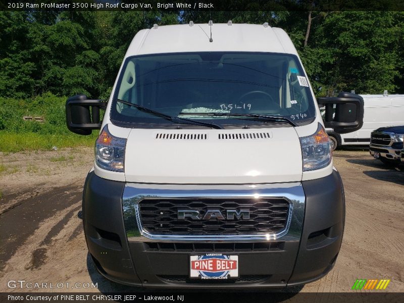 Bright White / Black 2019 Ram ProMaster 3500 High Roof Cargo Van