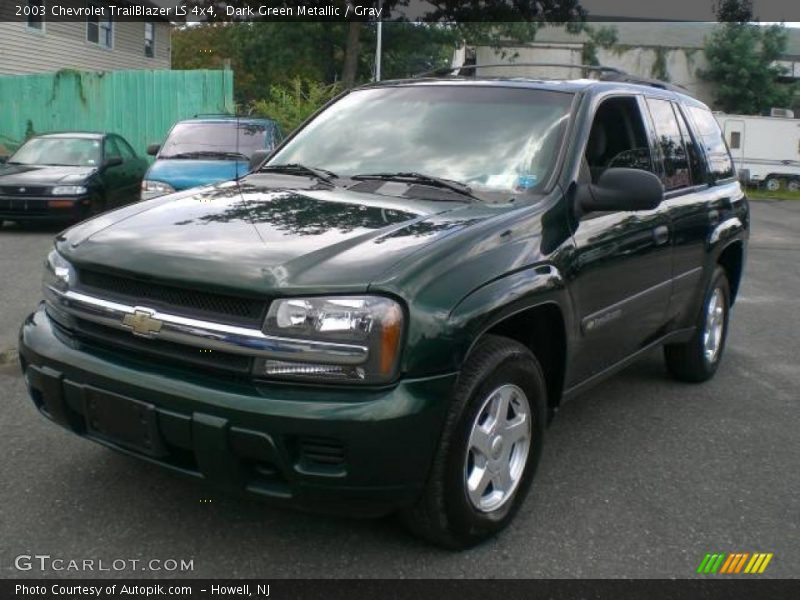 Dark Green Metallic / Gray 2003 Chevrolet TrailBlazer LS 4x4