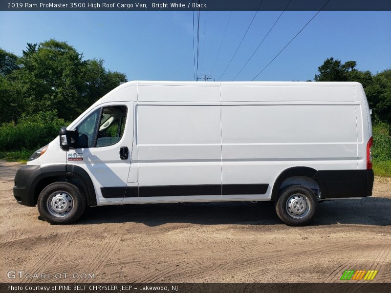 Bright White / Black 2019 Ram ProMaster 3500 High Roof Cargo Van